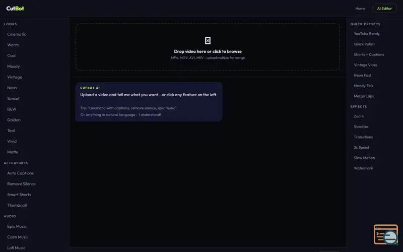 Screenshot of CutBot Editor