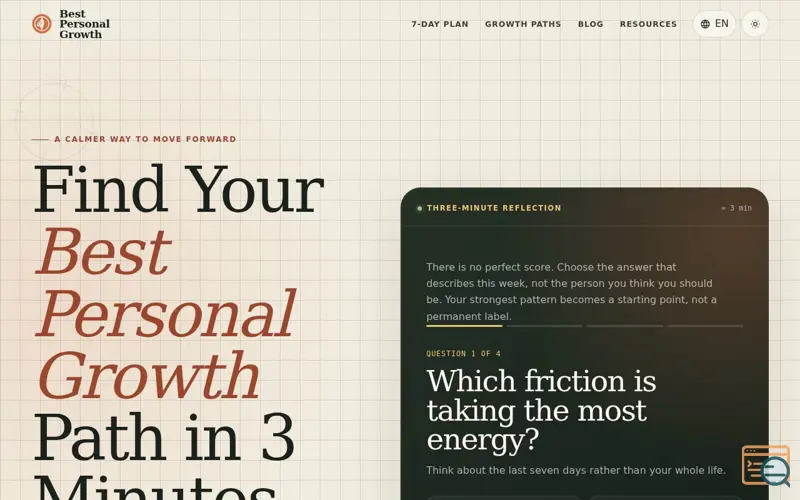Screenshot of Best Personal Growth