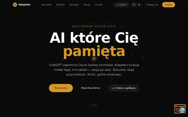 Screenshot of Adaptain