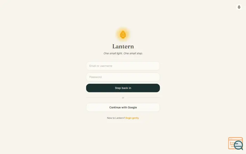 Screenshot of Lantern