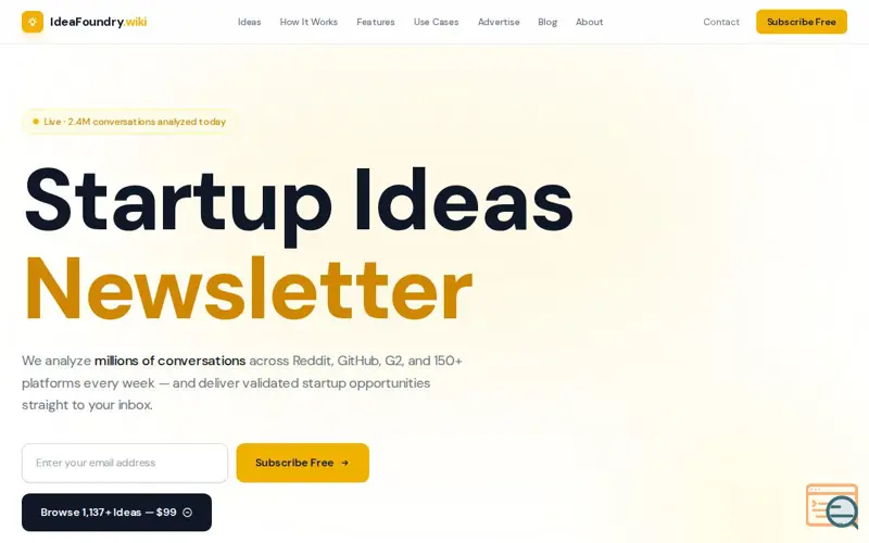 Screenshot of IdeaFoundry.wiki — Real