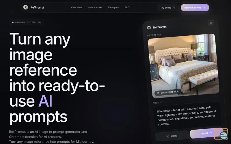 Screenshot of RefPrompt