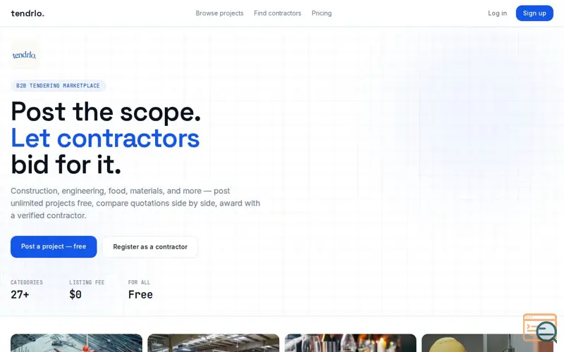Screenshot of Tendrlo