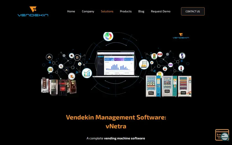 Screenshot of vNetra by Vendekin, a launch using Chaty