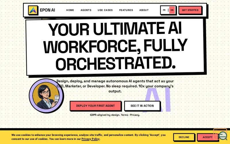 Screenshot of EPON AI