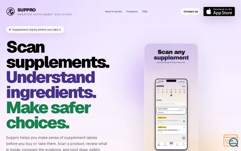 Screenshot of Suppro