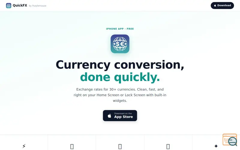 Screenshot of QuickFX — Currency Converter for iPhone