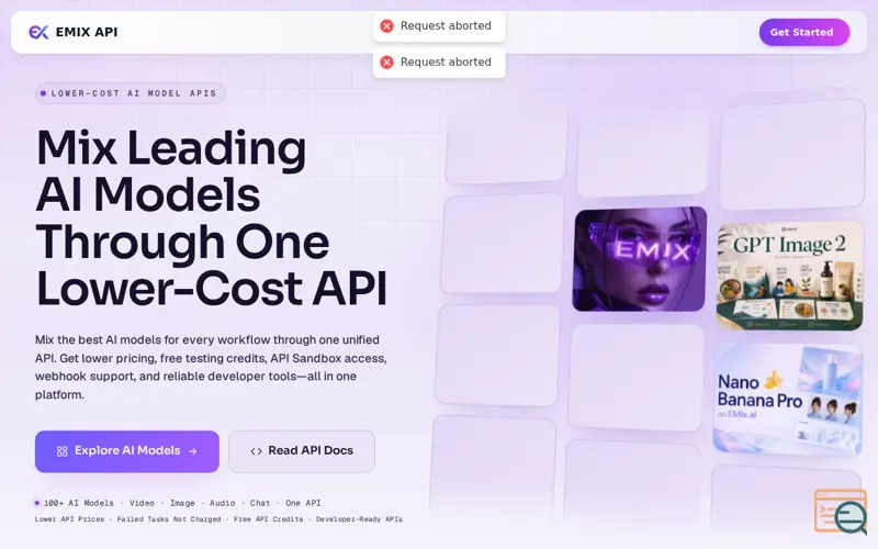 Screenshot of Emix.ai