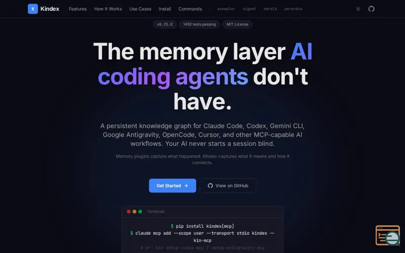 Screenshot of Kindex