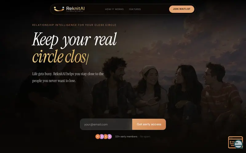 Screenshot of ReknitAI