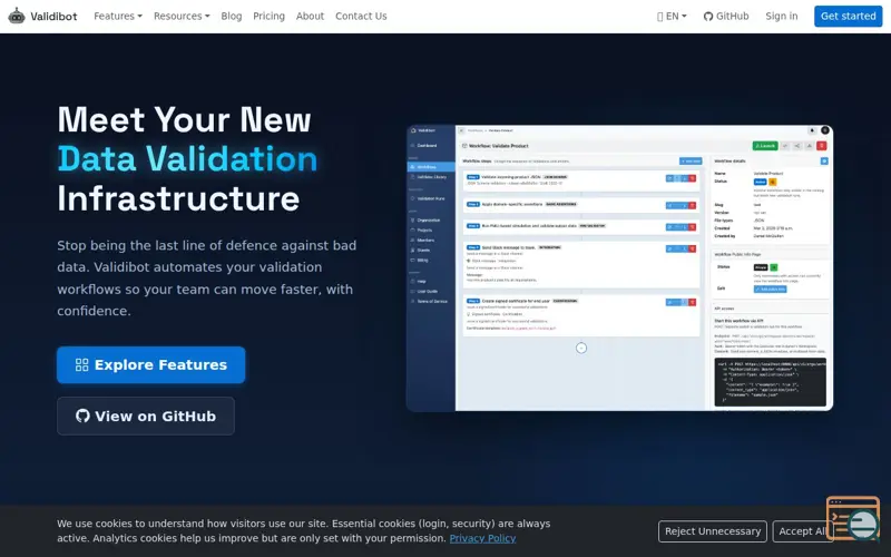 Screenshot of Validibot
