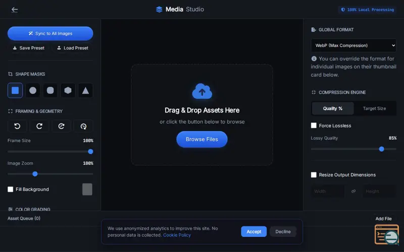 Screenshot of Pro Image Studio