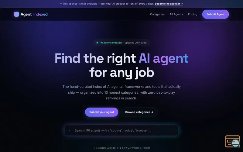 Screenshot of AgentIndexed