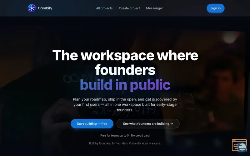 Screenshot of Collabify