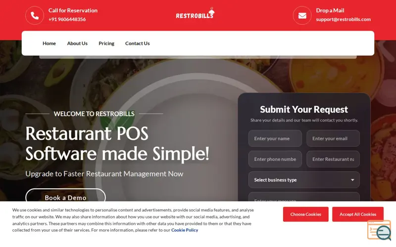 Screenshot of RestroBills