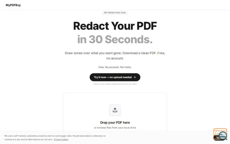 Screenshot of MyPDFBoy