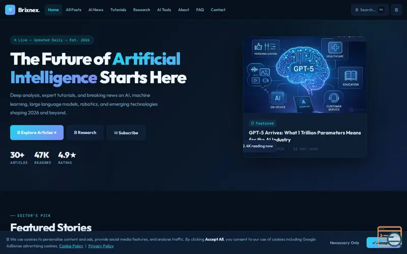 Screenshot of Brixnex
