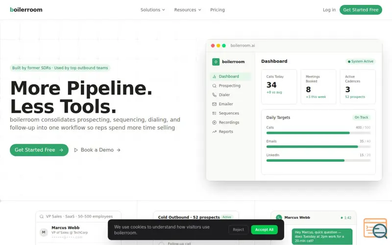 Screenshot of Boilerroom