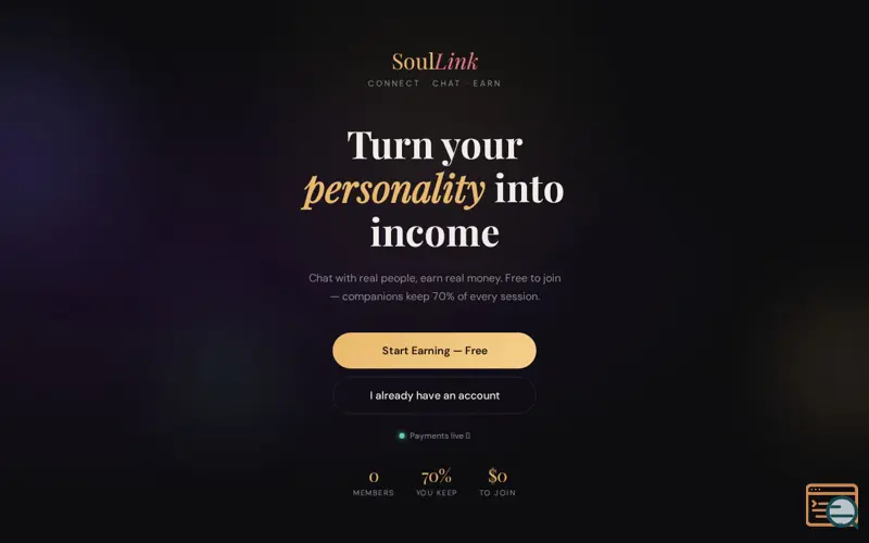 Screenshot of soullink