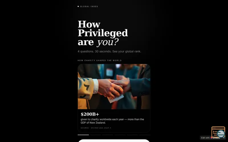 Screenshot of The Privileged Compass