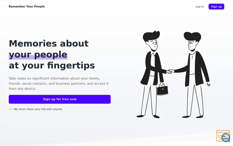 Screenshot of Remember Your People!