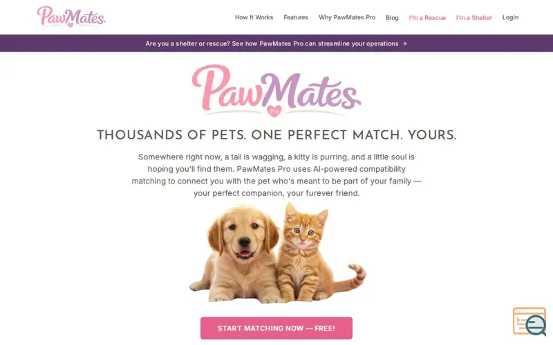 Screenshot of PawMates Pro