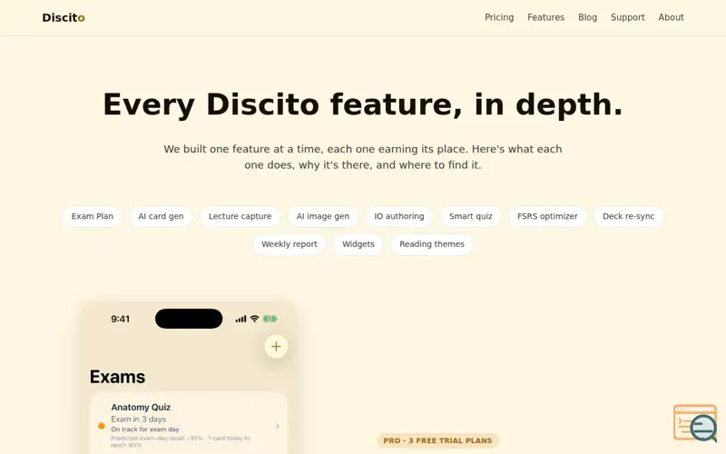 Screenshot of Discito