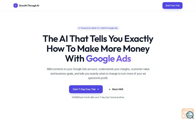 Screenshot of AiMi Marketing Intelligence