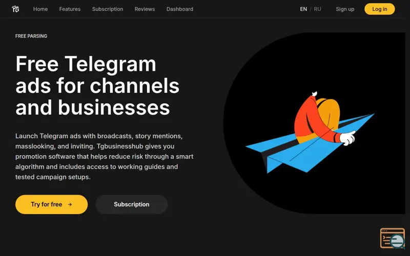 Screenshot of Tgbusinesshub