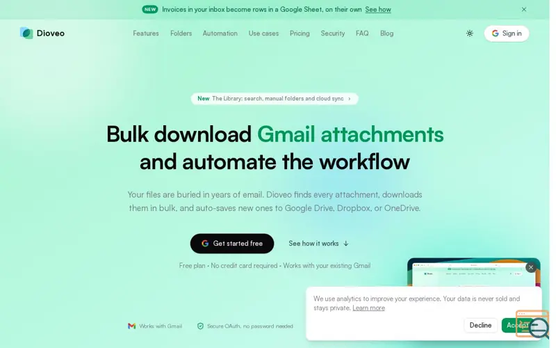 Screenshot of Dioveo