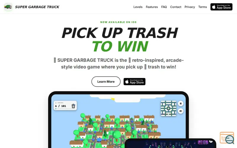 Screenshot of Super Garbage Truck Game for iOS