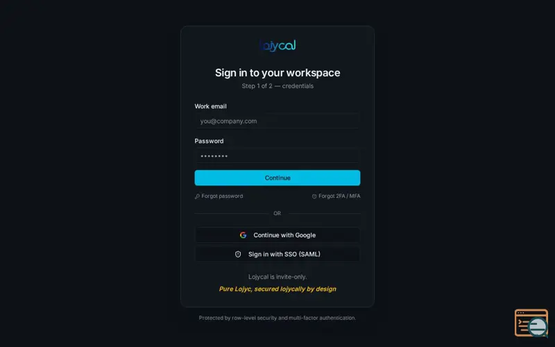 Screenshot of Lojycal