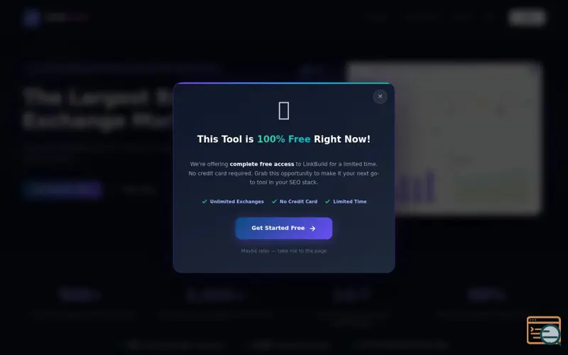 Screenshot of LinkBuild