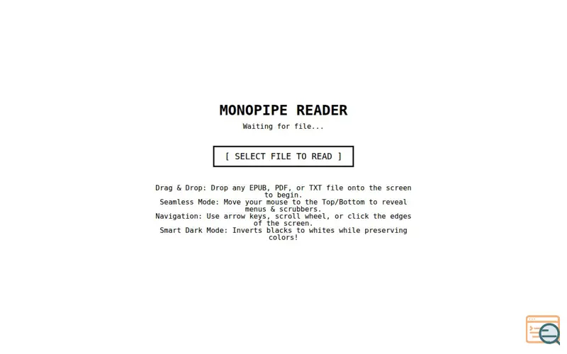 Screenshot of Epub