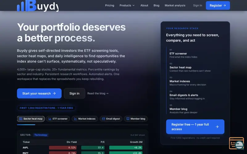 Screenshot of Buydy