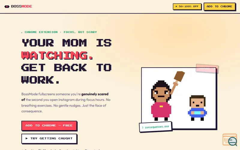 Screenshot of BossMode