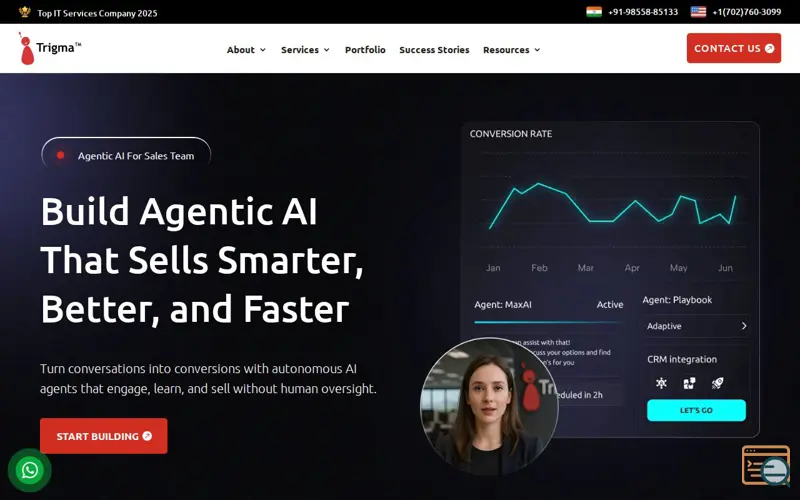 Screenshot of TraceSalesAI