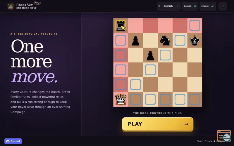 Screenshot of Chessvex