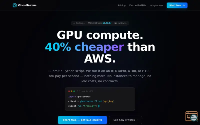 Screenshot of GhostNexus