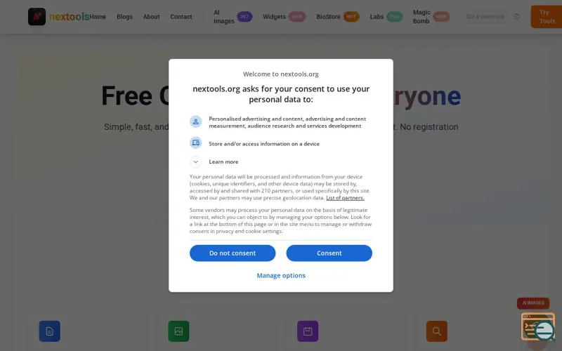 Screenshot of NexTools