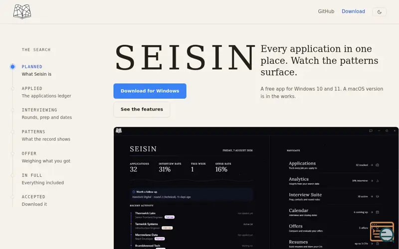 Screenshot of Seisin
