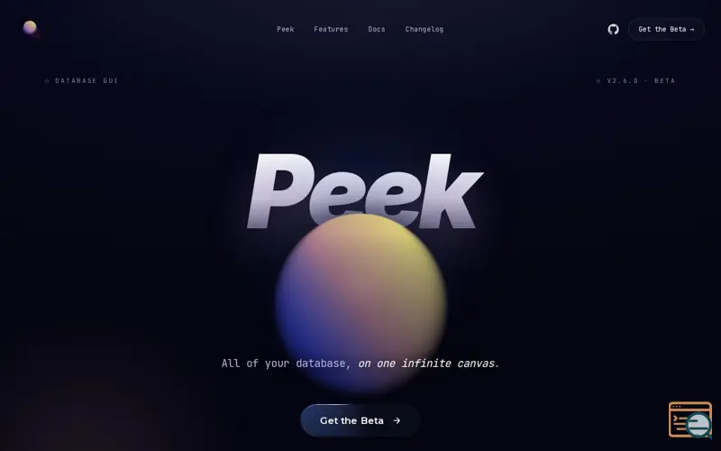 Screenshot of Peek