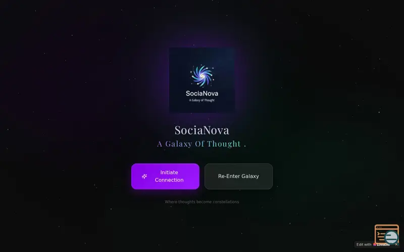 Screenshot of SociaNova