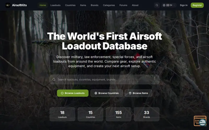 Screenshot of AirsoftKits
