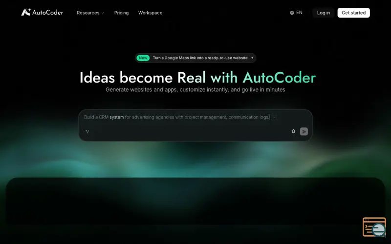Screenshot of AutoCoder.cc