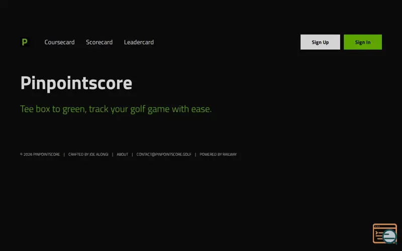 Screenshot of Pinpointscore