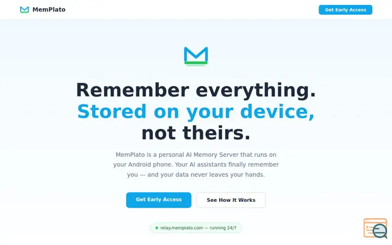 Screenshot of MemPlato