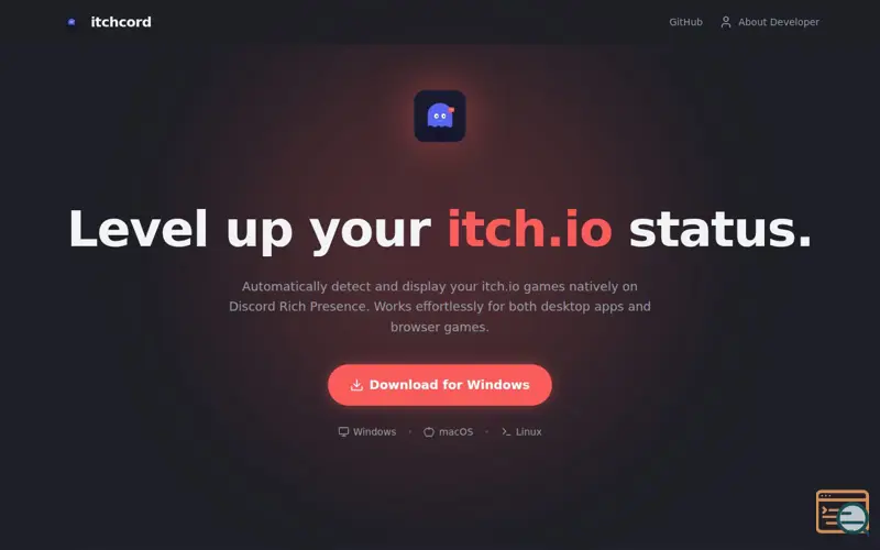 Screenshot of ItchCord