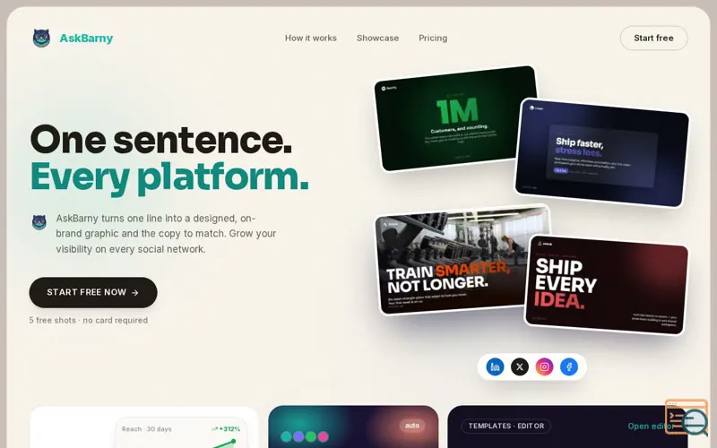 Screenshot of AskBarny