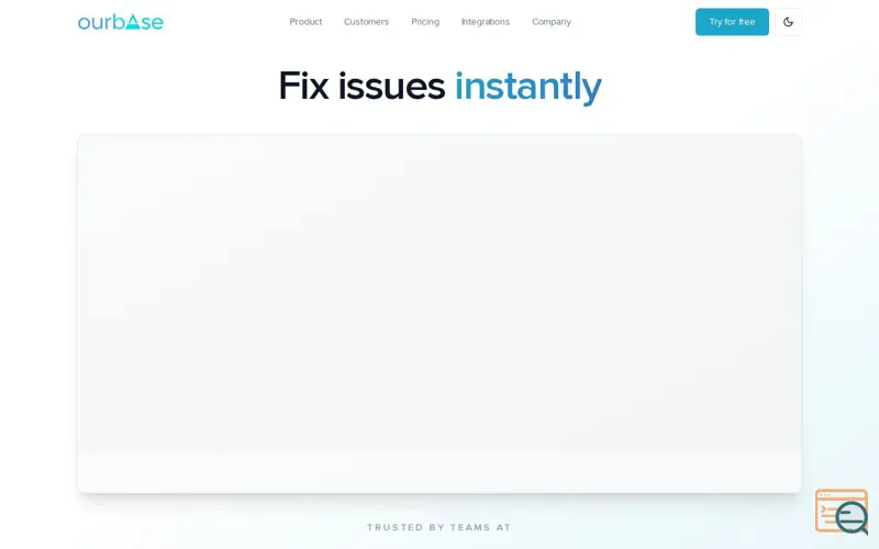 Screenshot of OurBase